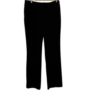 Nine West Elastic Waistband Tummy Control Design Bootcut Pants Womens Sz 8 Black
